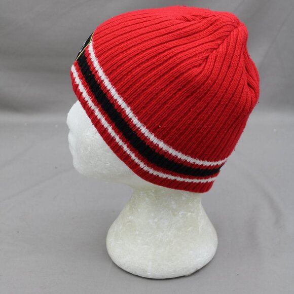 Team Canad Toque / Beanie - 3 Stripe with Crested Logo - Adult Stretch Fit - Picture 4 of 8